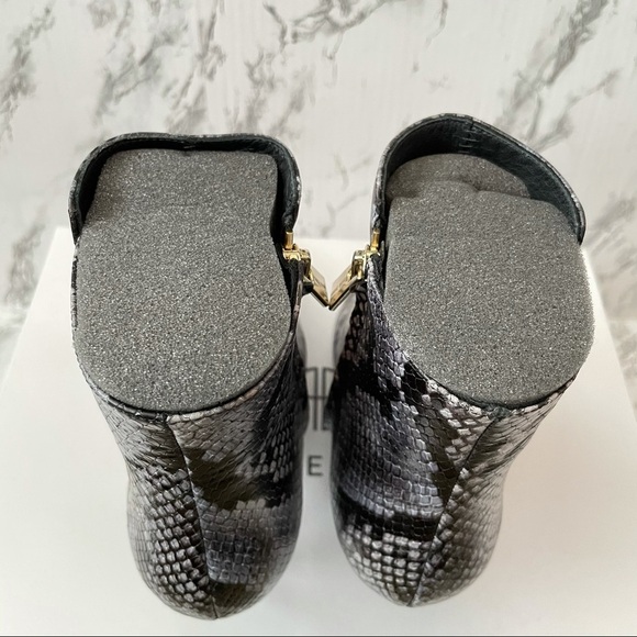 Anine Bing Ava Boots Cloudy Blue Python 36 6 kitten heel pointed toe - Picture 6 of 10